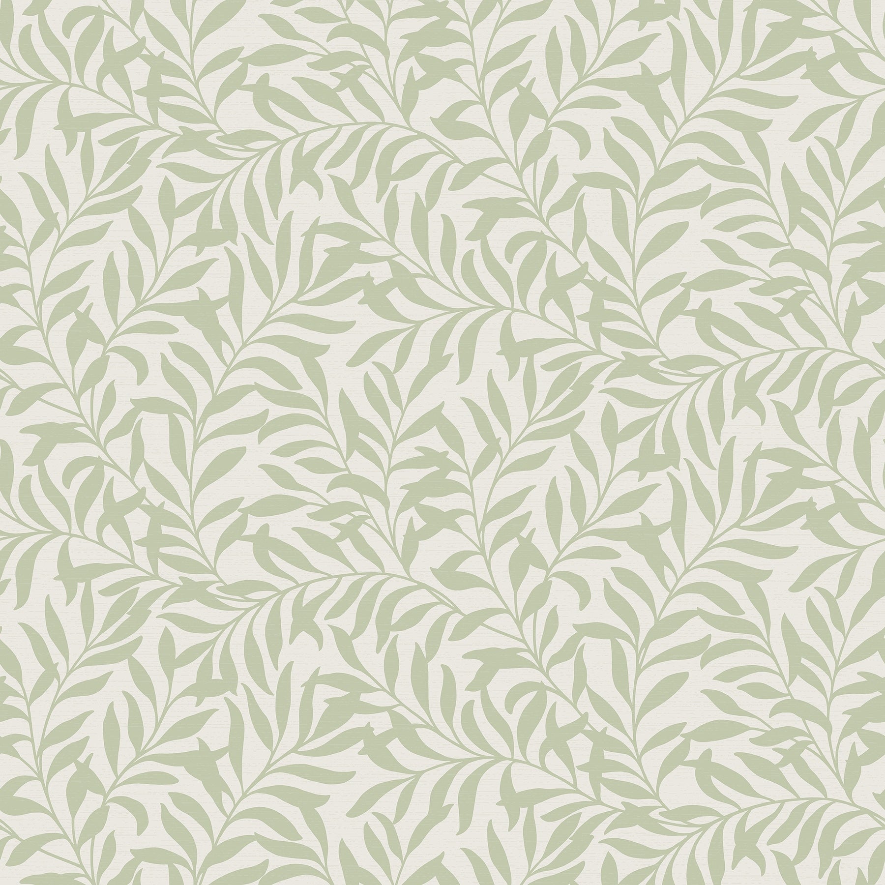 Fine Decor Salix Sage Trailing Leaf Wallpaper 396 X 20.5