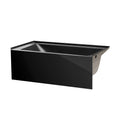 Fine Fixtures White Acrylic 60 Inch Rectangle Soaking Bathtub