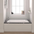 Fine Fixtures Small 54 X 30 X 19 Inch Drop In White Bathtub
