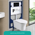 Fine Fixtures White Dual Flush 1.6 Gpf In Wall 2 Piece Toilet Set