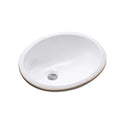 Fine Fixtures White Oval Ceramic Undermount Sink