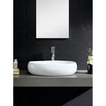 Fine Fixtures Vitreous China Bulging Oval White Vessel Sink