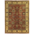 Fine Serapi Hand Knotted New Zealand Wool Rust Light Gold Area Rug