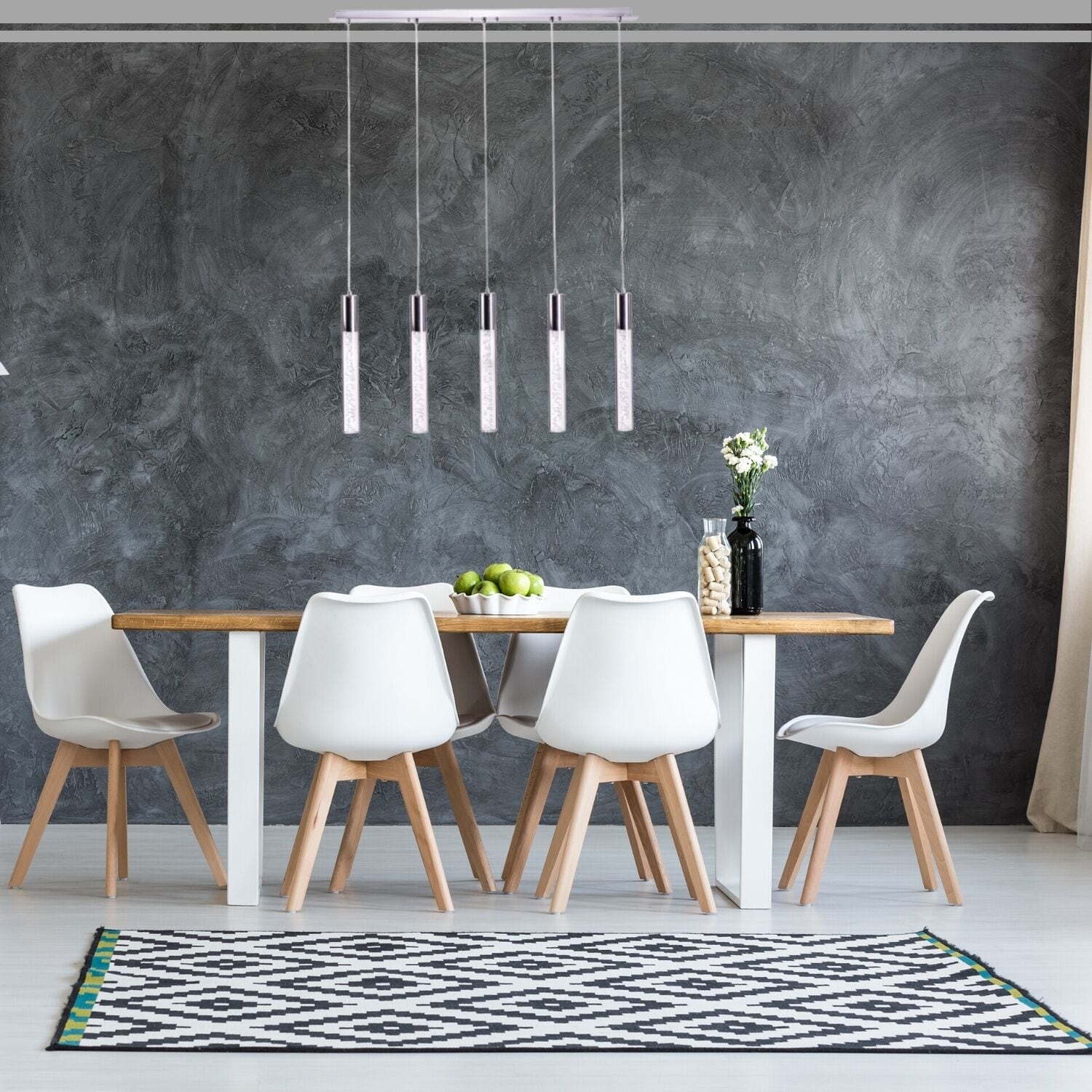 Finesse Lighting Sparkling Night 5 Pendant Round