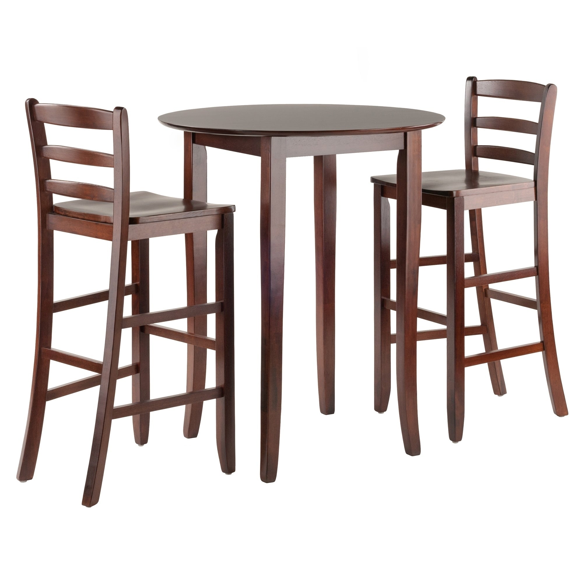 Fiona 3 Pc High Round Table With Ladder Back Stool