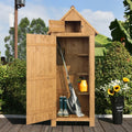 Fir Wood Arrow Shed With Single Door Wooden Garden Shed Wooden Lockers Wood Color