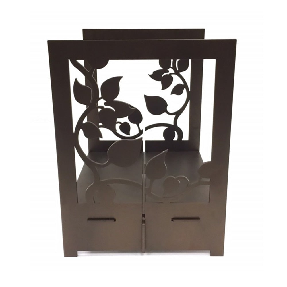 Fireplace Log Basket Ivy Design Solar Bronze