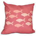 Fish Line 20 Inch Animal Print Pillow