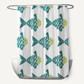Fish Tales Animal Print Shower Curtain