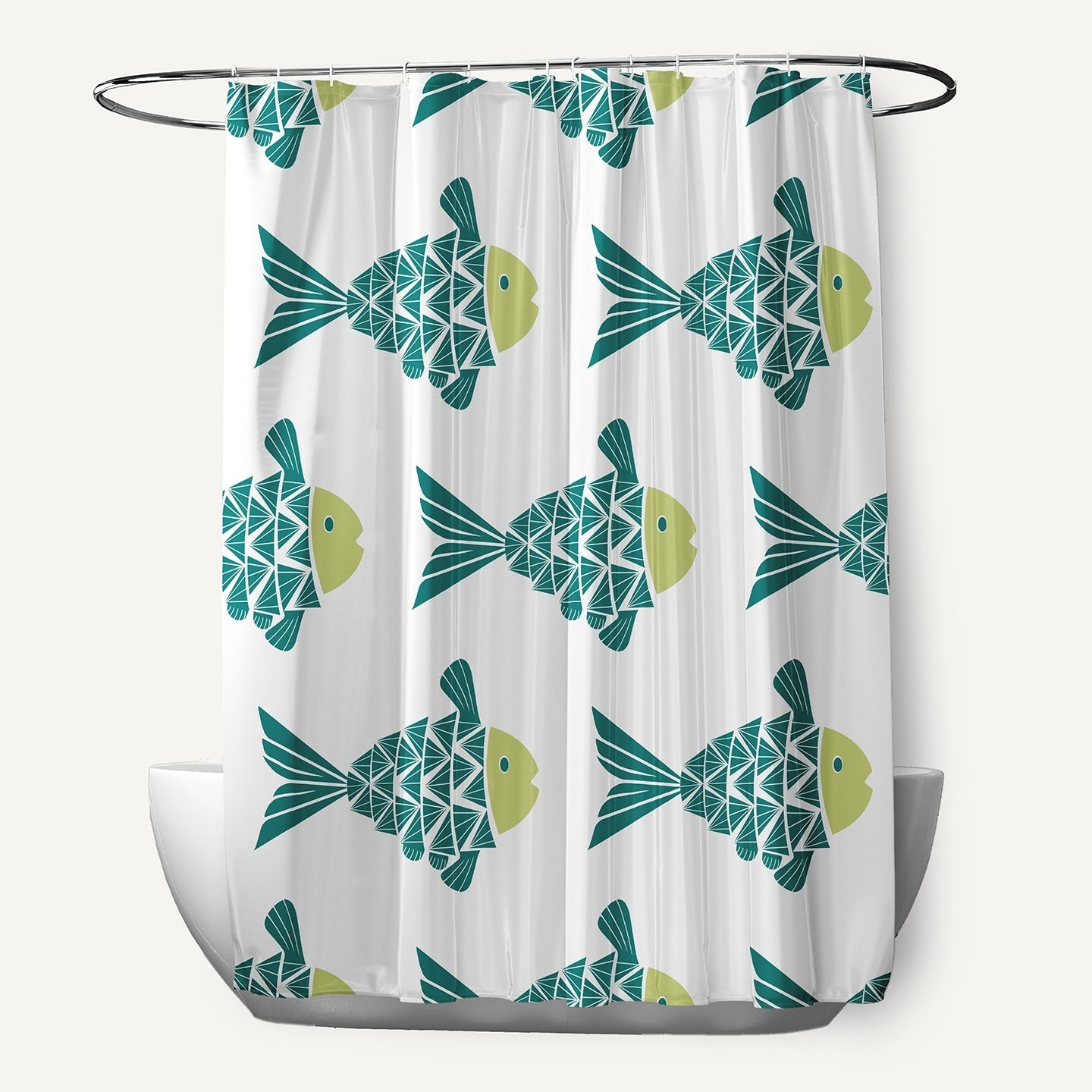 Fish Tales Animal Print Shower Curtain