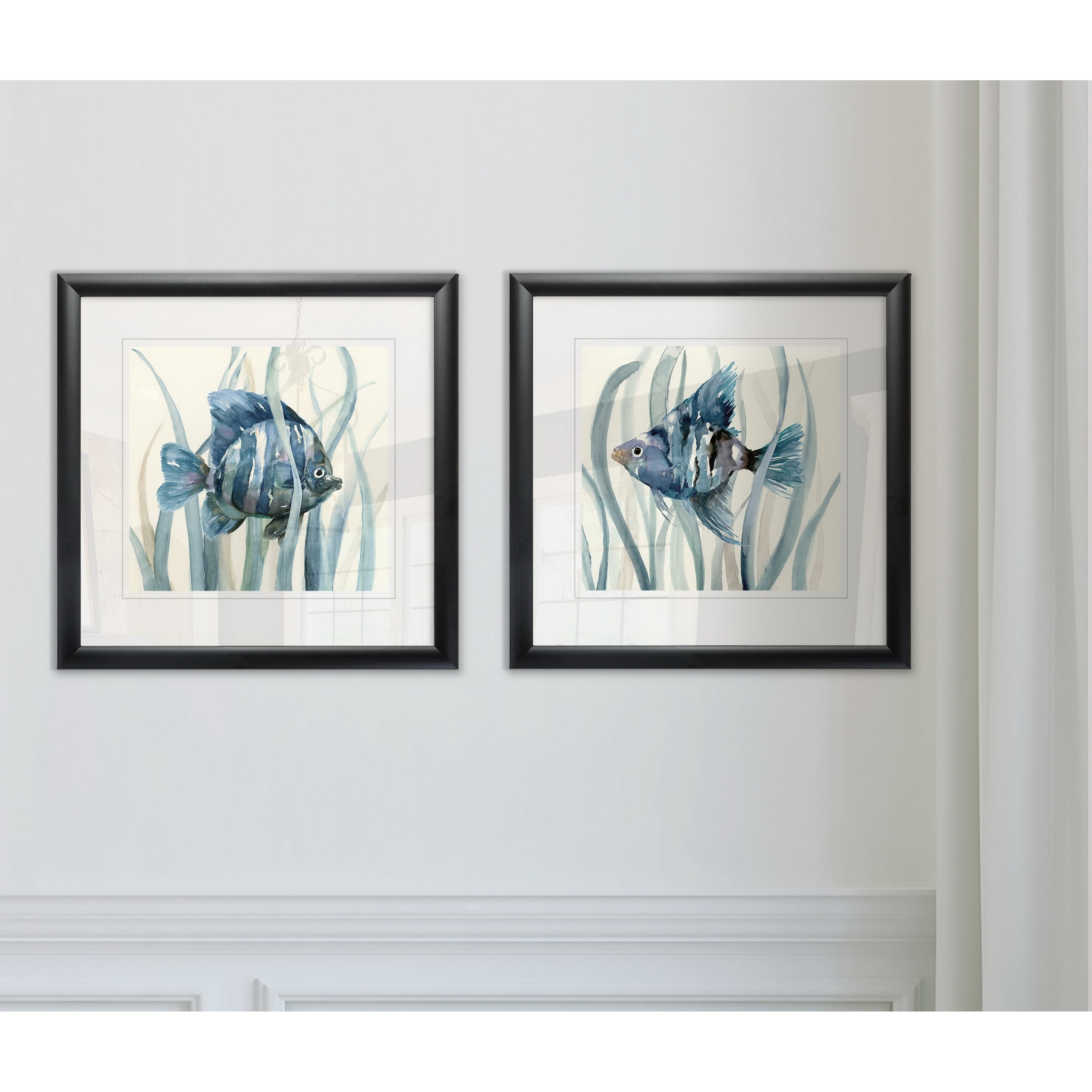 Fish In Seagrass I Framed Set