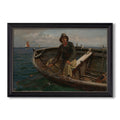 Fishermen From Rugen 1882 Hans Gude Custom Framed Canvas