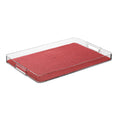 Fishnet Rectangular Lucite Serving Tray
