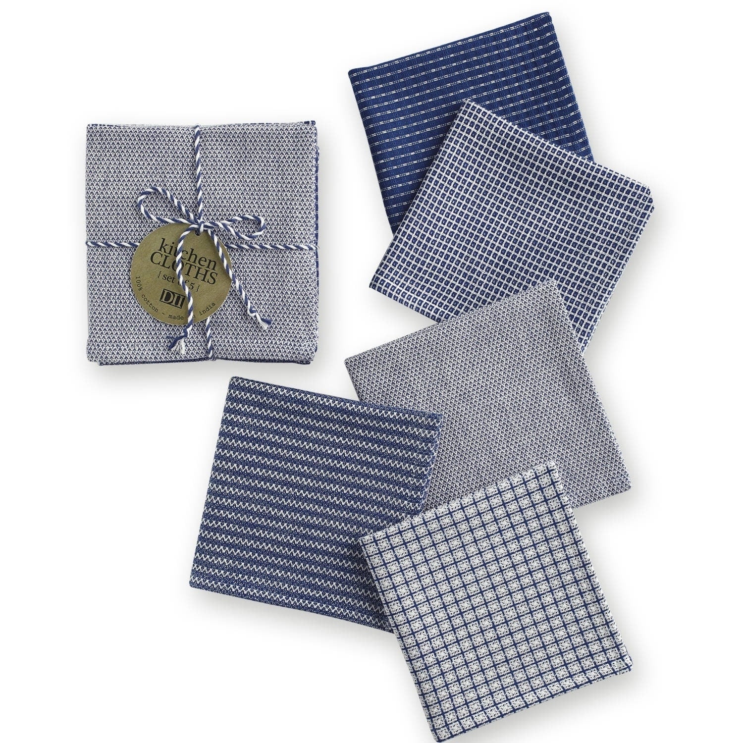 Five Piece Dishcloth Set Set Of 5