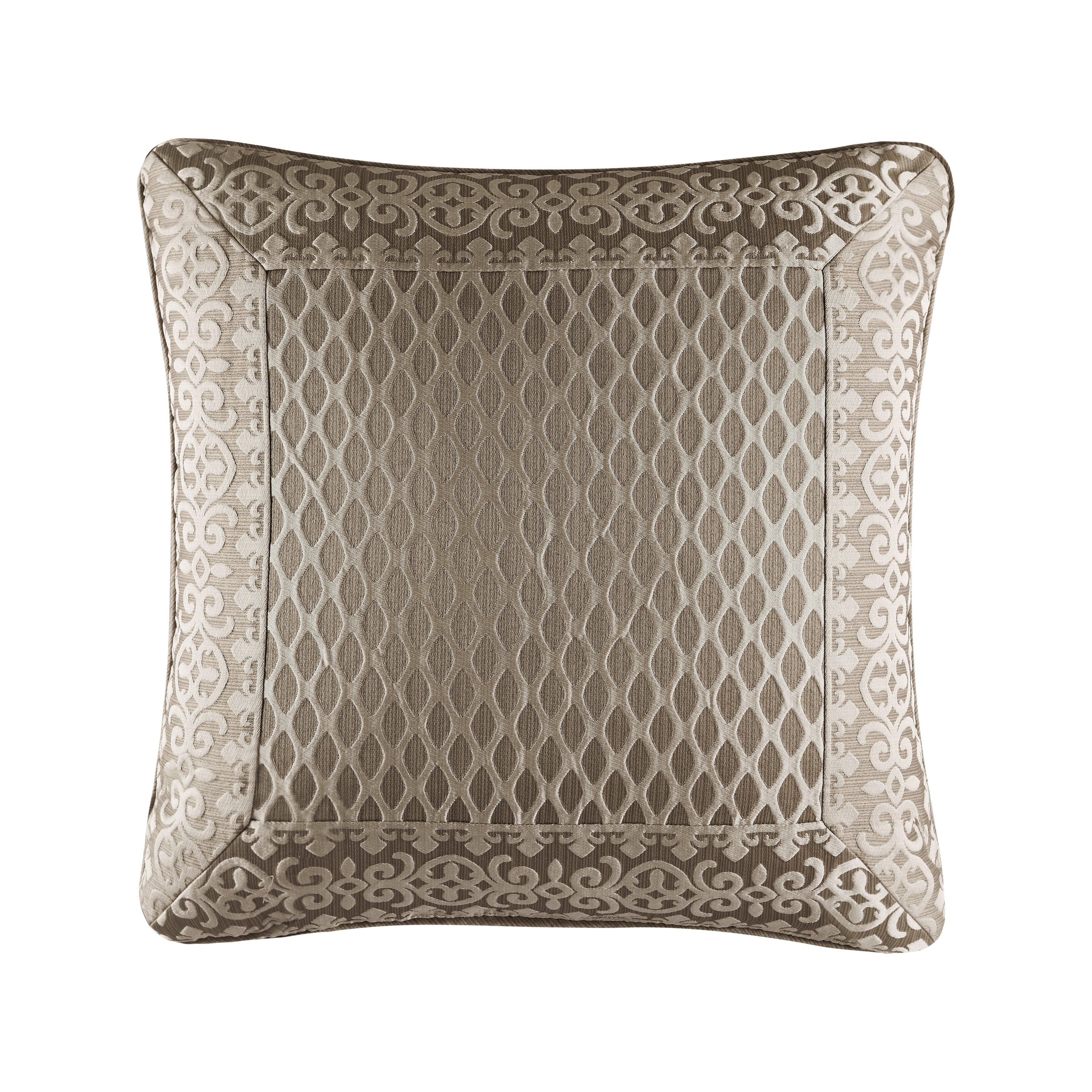 Five Queens Court Beaumont Champagne 20 Inch Square Pillow
