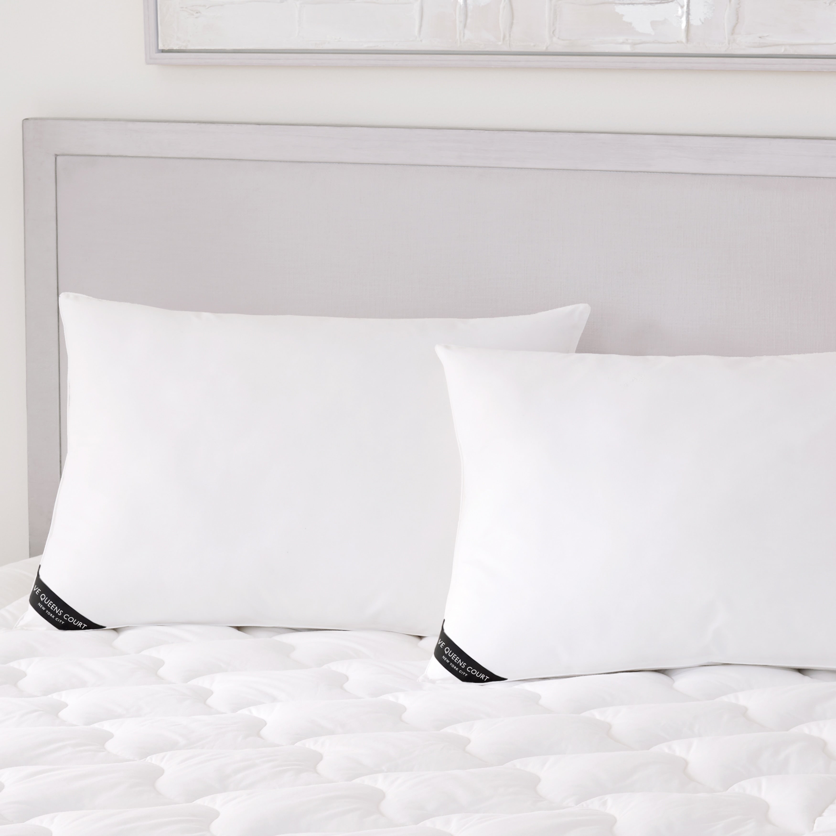 Five Queens Court Elegance 233 Tc Cotton Allergen Barrier Down Alternative Pillow 2 Pack White