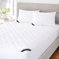 Five Queens Court Excellence 233 Tc Cotton Top Allergen Barrier Waterproof Mattress Pad White