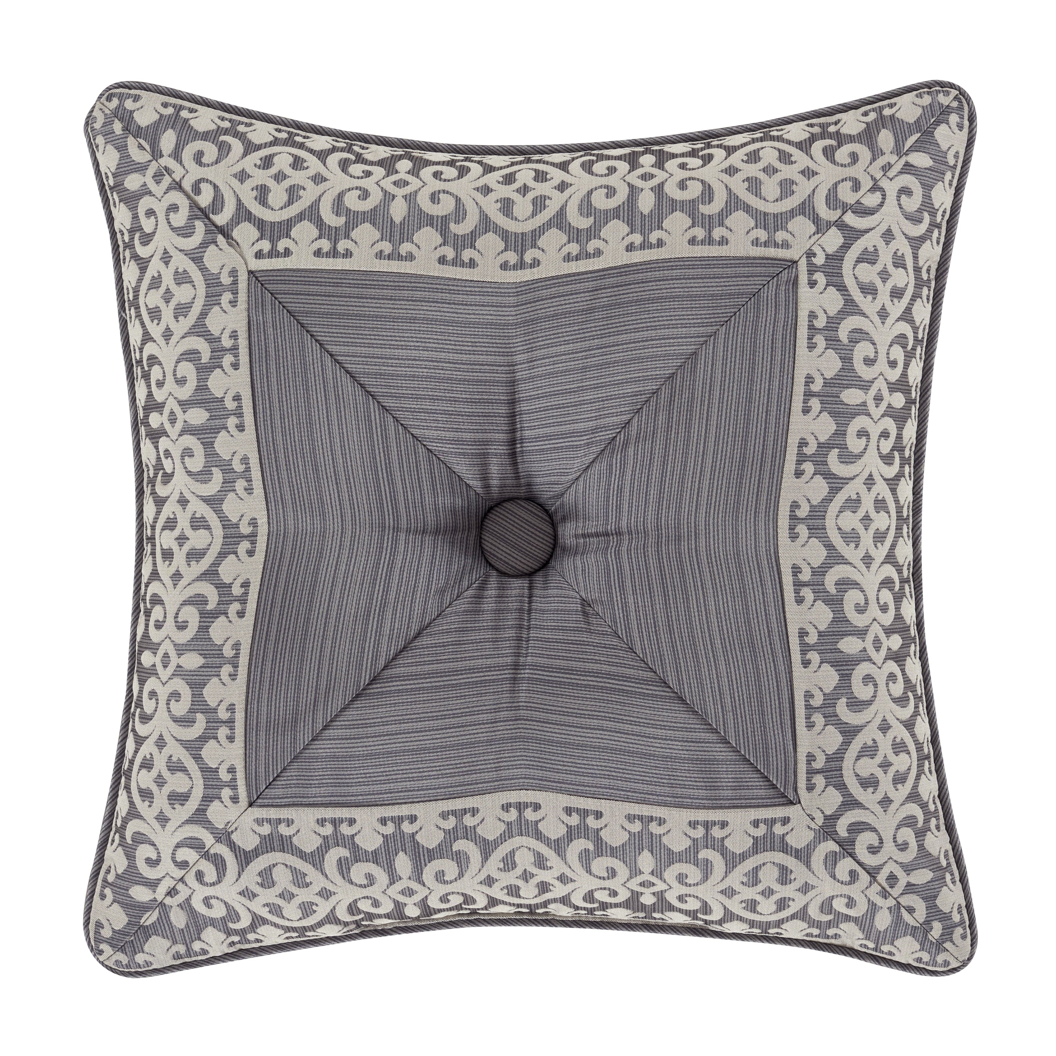 Five Queens Court Houston Embellished Decorative Throw Pillow