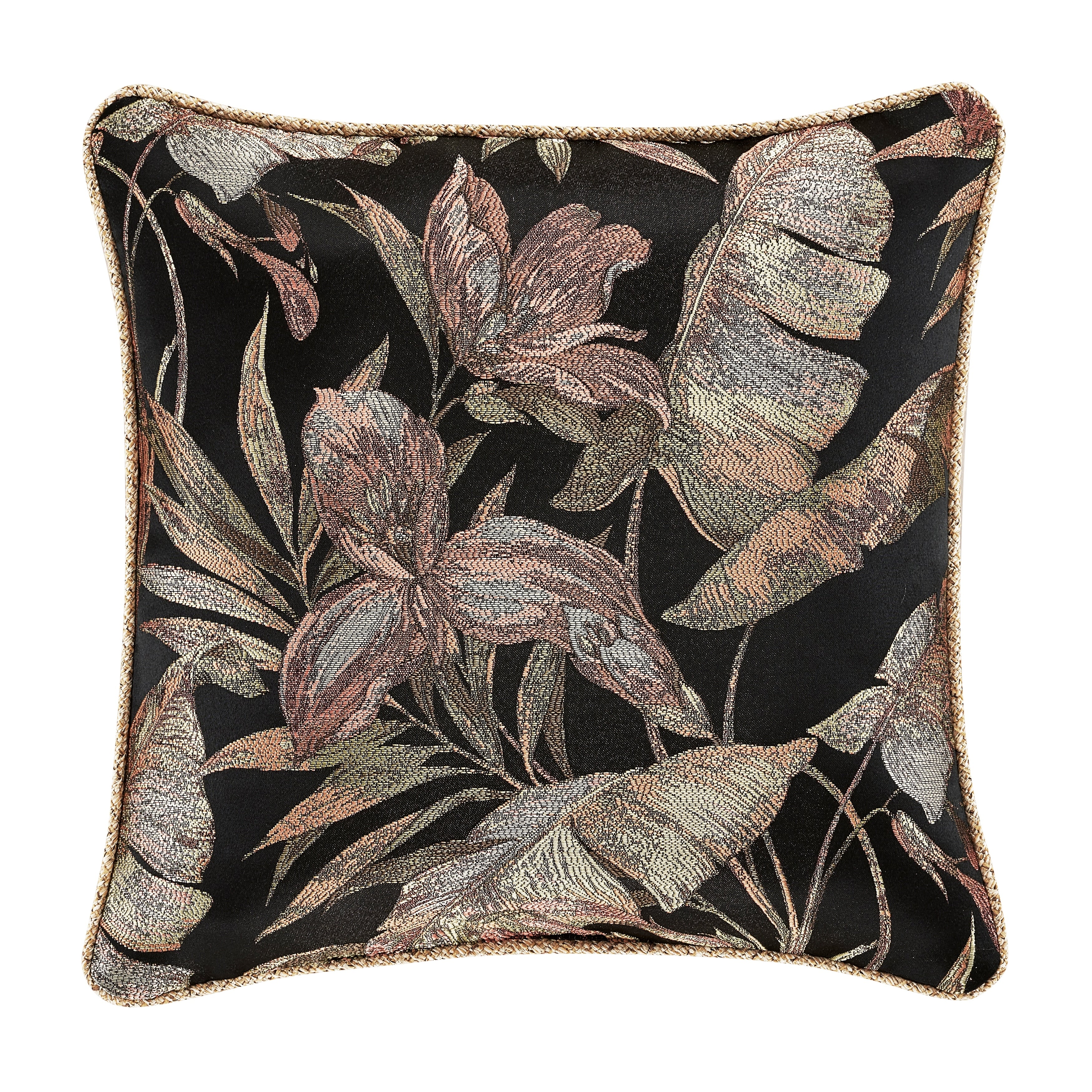 Five Queens Court Martina 20 Inch Square Decorative Throw Pillow