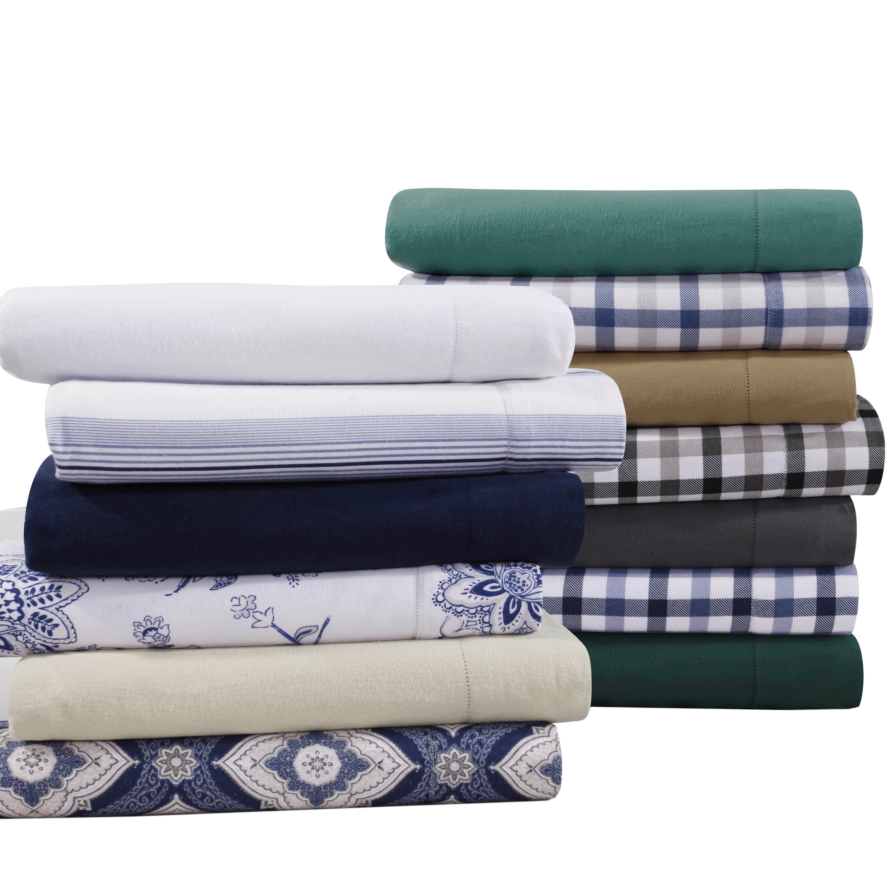 Flannel 200 Gsm Solid Or Printed Extra Deep Pocket Sheet Set