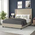 Flash Furniture Ffif38197 Ursulina Queen Wood Platform Bed Frame With