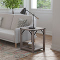 Flash Furniture Ffif50344 Bree 18 Square 2 Tier Engineered Wood End