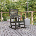 Flash Furniture Ffof79399 Ladon 27 Wide Polyethylene Rocking Chair