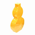 Flat Gourd Crackle Floor Vase