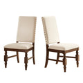 Flatiron Nailhead Upholstered Dining Chairs Set Of 2 By Inspire Q Classic