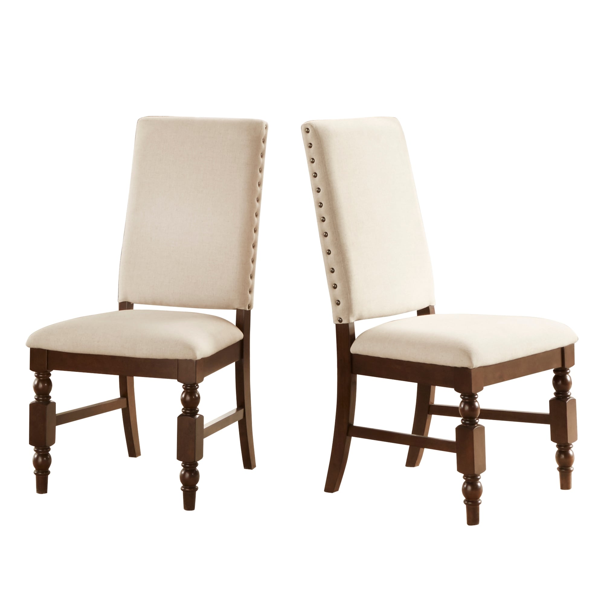 Flatiron Nailhead Upholstered Dining Chairs Set Of 2 By Inspire Q Classic