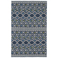 Flatweave Tribeca Blue Wool Rug 8 X 10