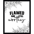 Flawed And Still Worthy By Alva Jumath Wood Framed Wall Art Print