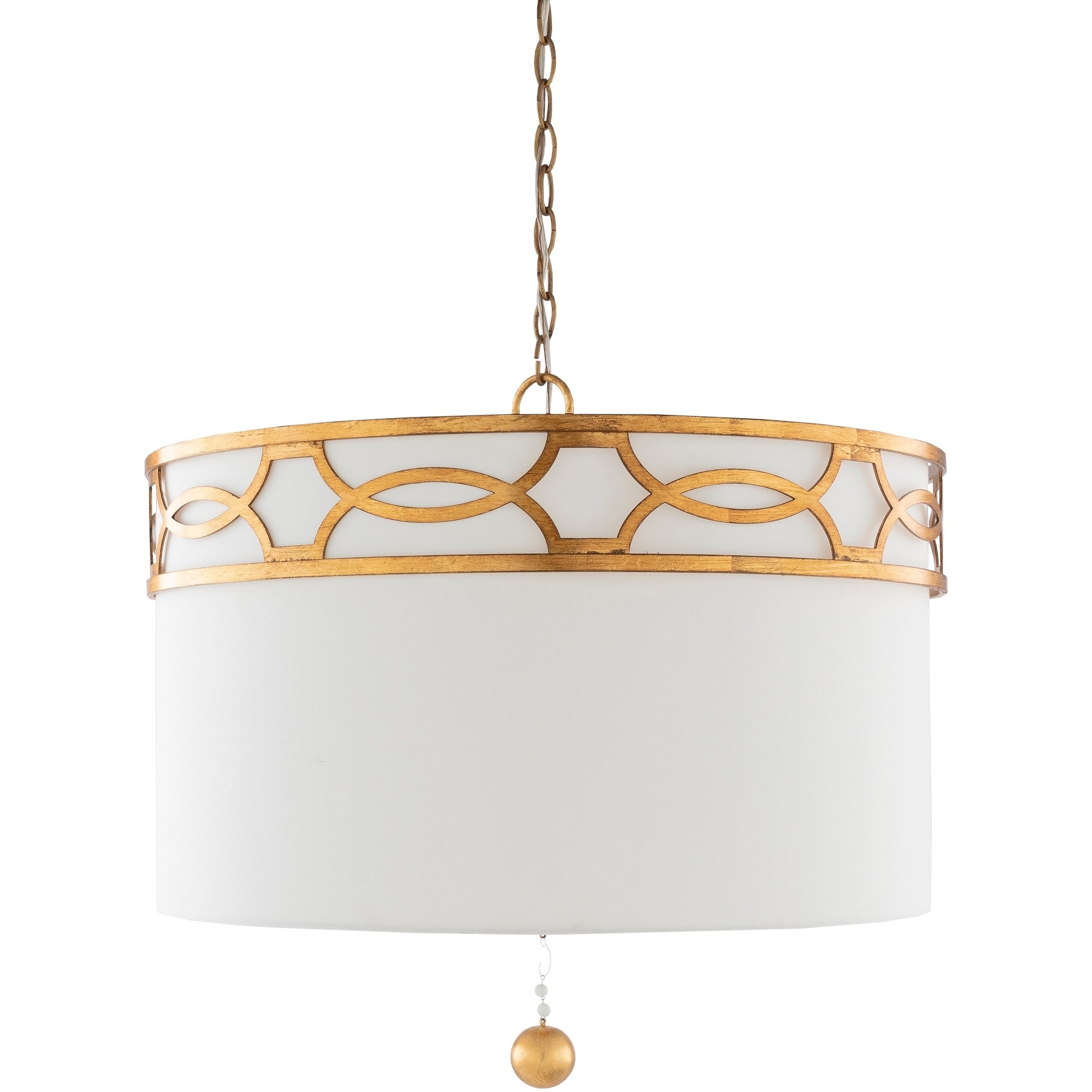 Fletcher Traditional Gilded Scroll 3 Light Pendant