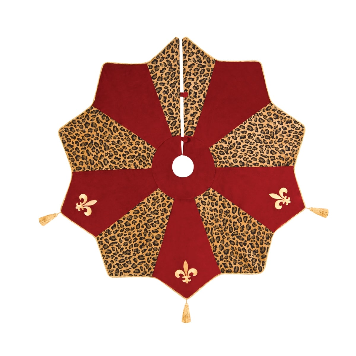 Fleur De Lis Christmas Tree Skirt