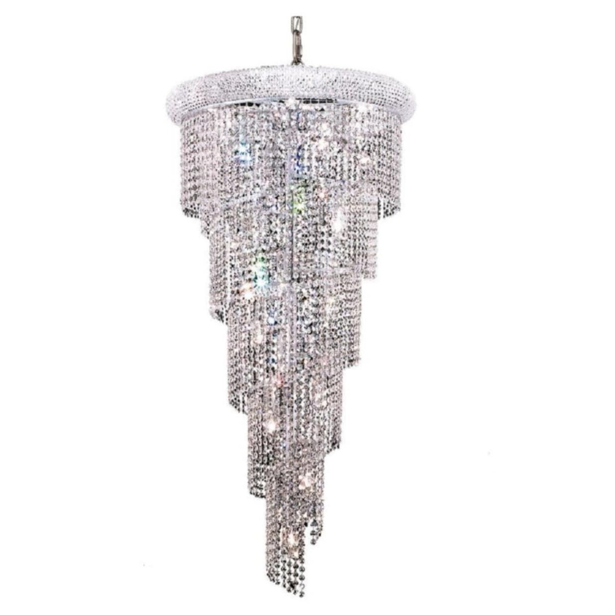 Fleur Illumination 18 Light Chrome Chandelier