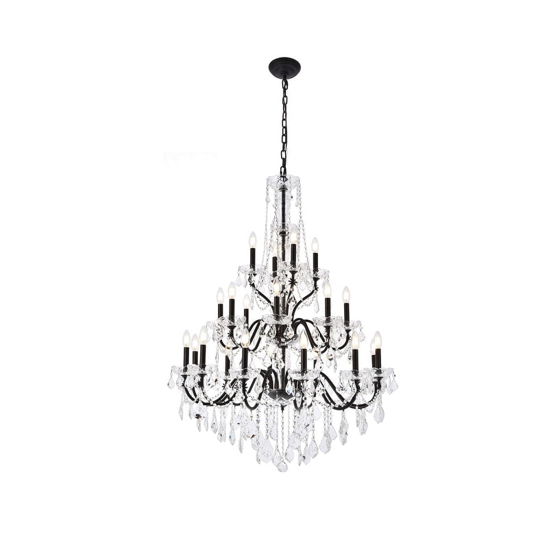 Fleur Illumination 24 Light Dark Bronze Chandelier