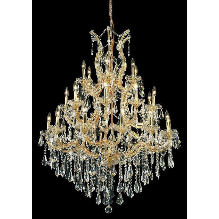 Fleur Illumination 28 Light Gold Chandelier