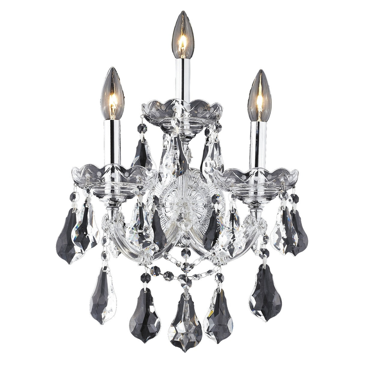 Fleur Illumination 3 Light Chrome Wall Sconce