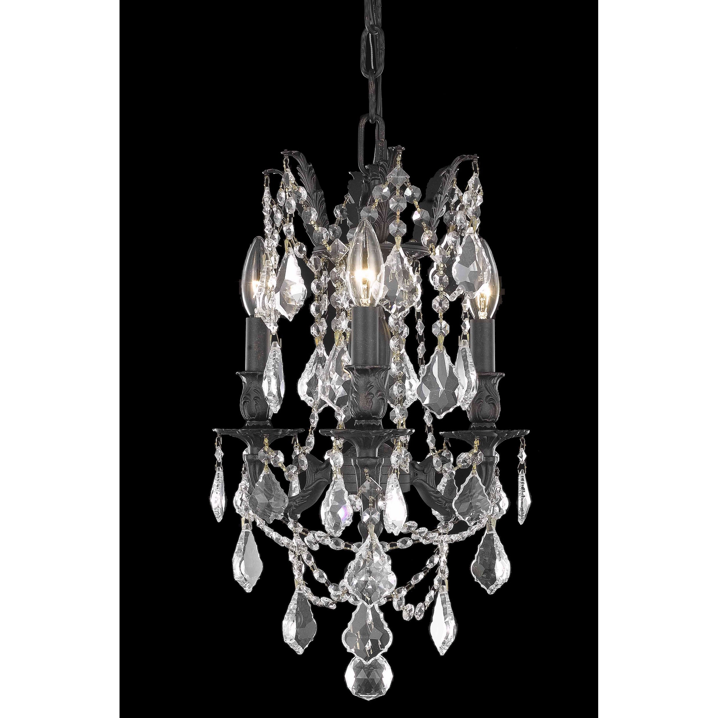 Fleur Illumination 3 Light Dark Bronze Pendant
