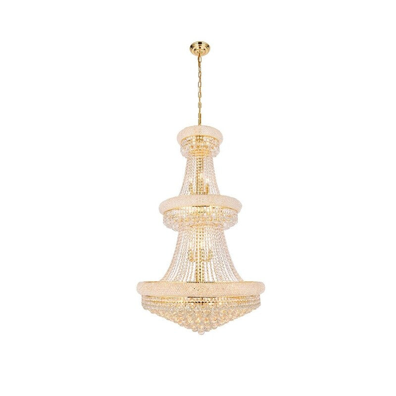 Fleur Illumination 32 Light Gold Chandelier