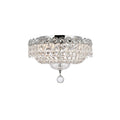 Fleur Illumination 4 Light Chrome Flush Mount