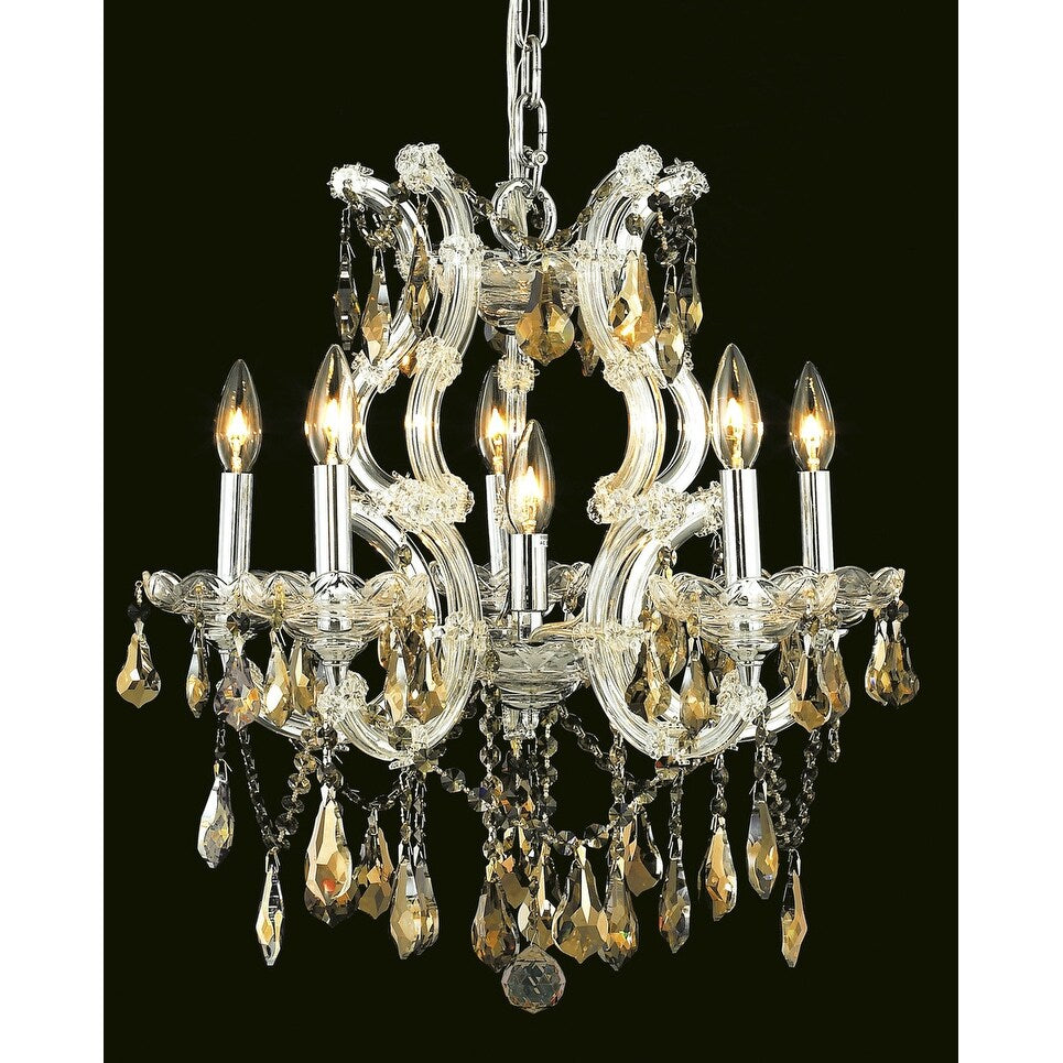 Fleur Illumination 6 Light Chrome Chandelier