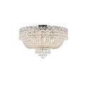 Fleur Illumination 6 Light Chrome Flush Mount