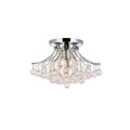 Fleur Illumination 6 Light Chrome Flush Mount