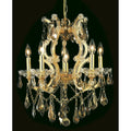 Fleur Illumination 6 Light Gold Chandelier