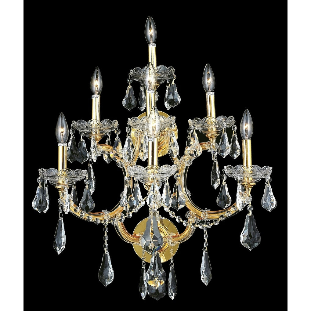 Fleur Illumination 7 Light Gold Wall Sconce