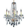 Fleur Illumination Collection Chandelier D 21In H 26In Lt 5 Gold Finish