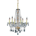 Fleur Illumination Collection Chandelier D 24In H 28In Lt 6 Gold Finish