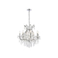 Fleur Illumination Collection Chandelier D 26In H 26In Lt 9 Chrome Finish