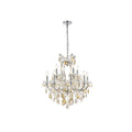 Fleur Illumination Collection Chandelier D 27In H 26In Lt 13 Chrome Finish